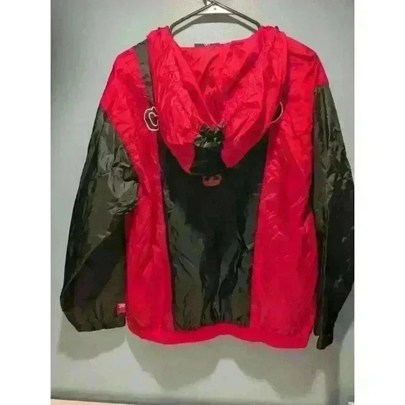 Chicago Bulls NBA 1/4 Zip Wind Breaker Hooded Jacket Large - Picture 8 of 9